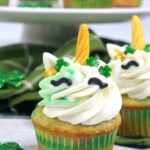St. Patrick's Day Unicorn cupcakes with Frosting