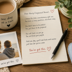 Mom writing a letter to parents after a child's peanut allergy diagnosis